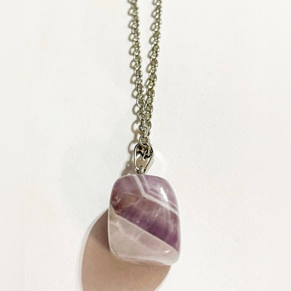 Purple Amethyst Gemstone Necklace